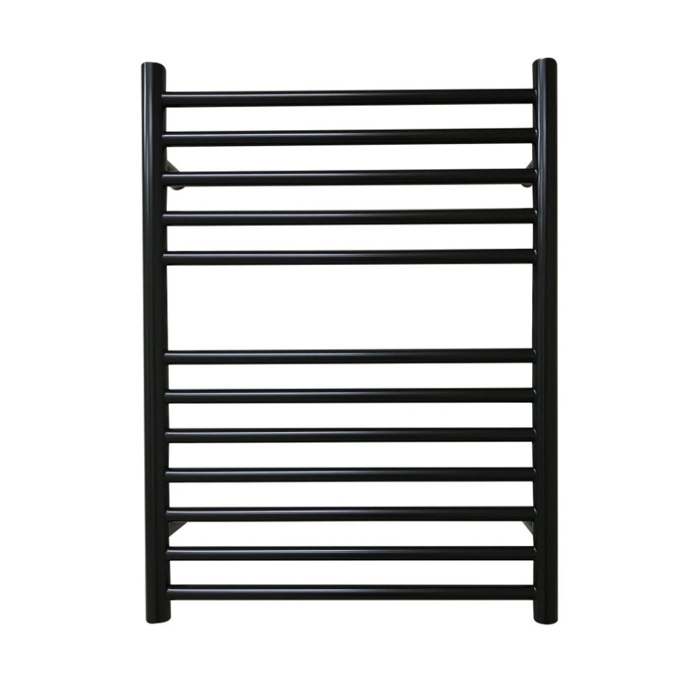 Cut out image of the The Sussex Range by JIS Ouse 700mm x 520mm Black Electric Towel Rail